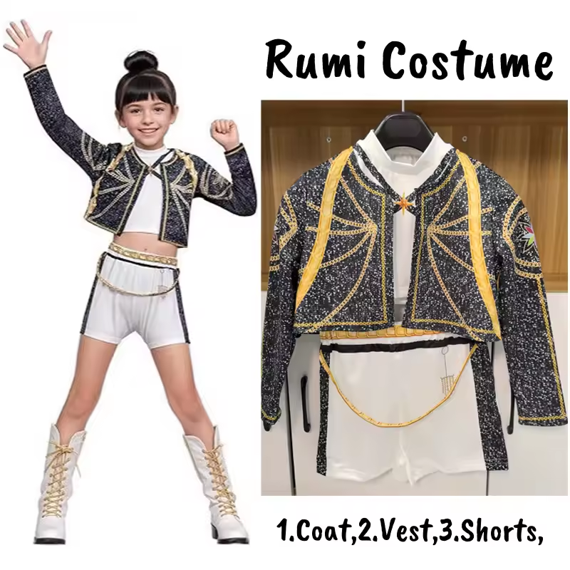 Disfraz Rumi Golden Star 🌟 – Versión Escenario K-Pop