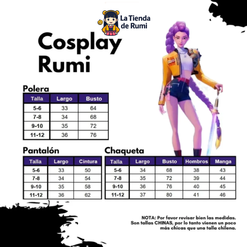 🎃 Disfraz Infantil K-Pop Halloween – Rumi escolar 👧✨