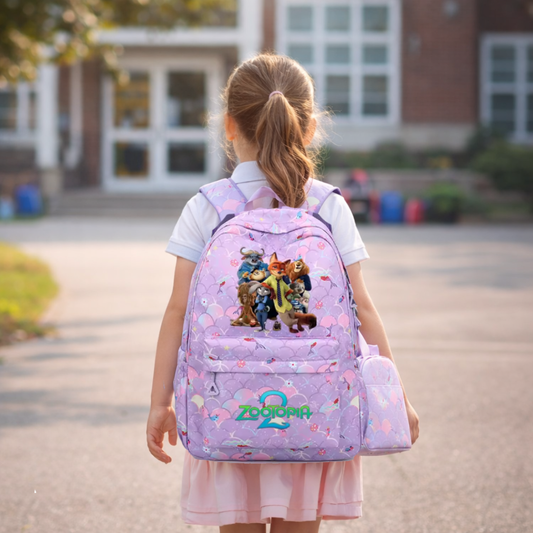 ⭐ Pack Escolar Zoo 2 — Mochila + Lonchera + Estuche