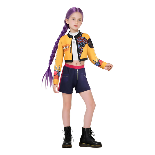 🎃 Disfraz Infantil K-Pop Halloween – Rumi escolar 👧✨