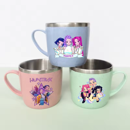 Taza Huntrix™ Edición K-Pop – Acero Inoxidable (Ligeras & Antiescaldado)
