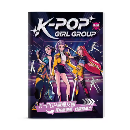 Libro para Colorear Guerreras K-Pop™ – Edición Anime Kids