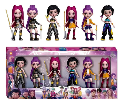 Figuras Guerreras K-Pop | Set Coleccionable con Caja