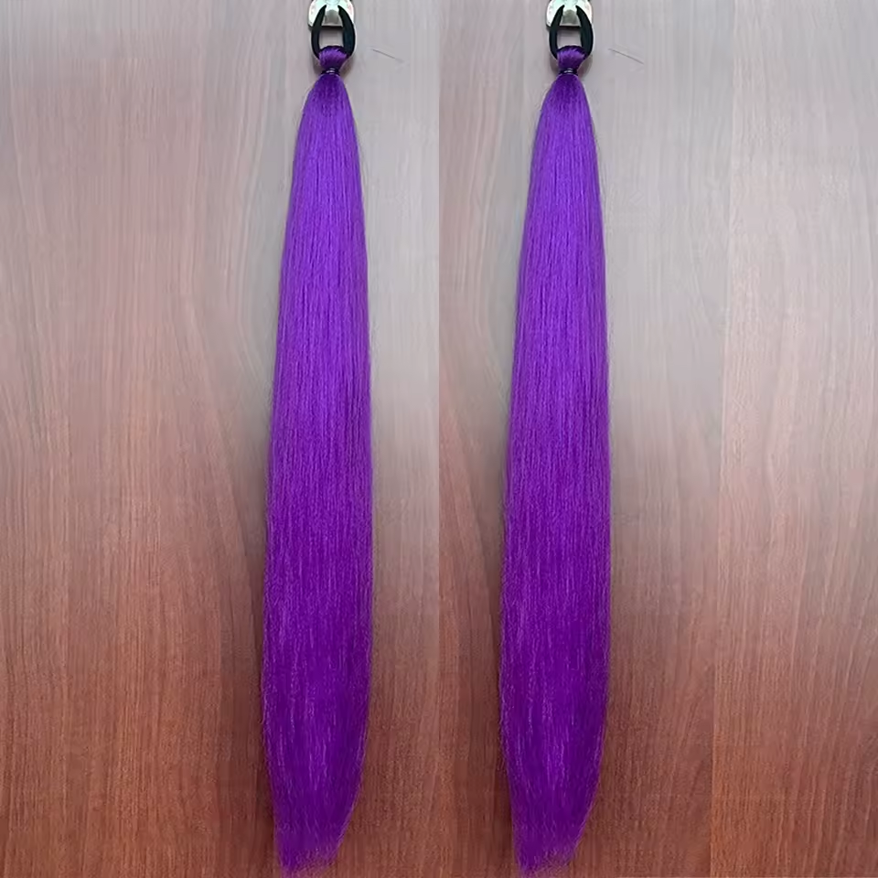 Extensiones de Cabello Sintético Trenzado – 2 Piezas con Lazo Elástico