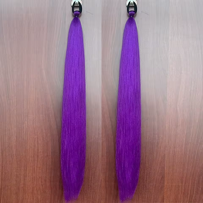 Extensiones de Cabello Sintético Trenzado – 2 Piezas con Lazo Elástico