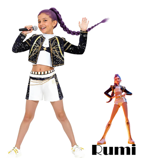 Traje Disfraz Concierto Guerreras K-pop Rumi