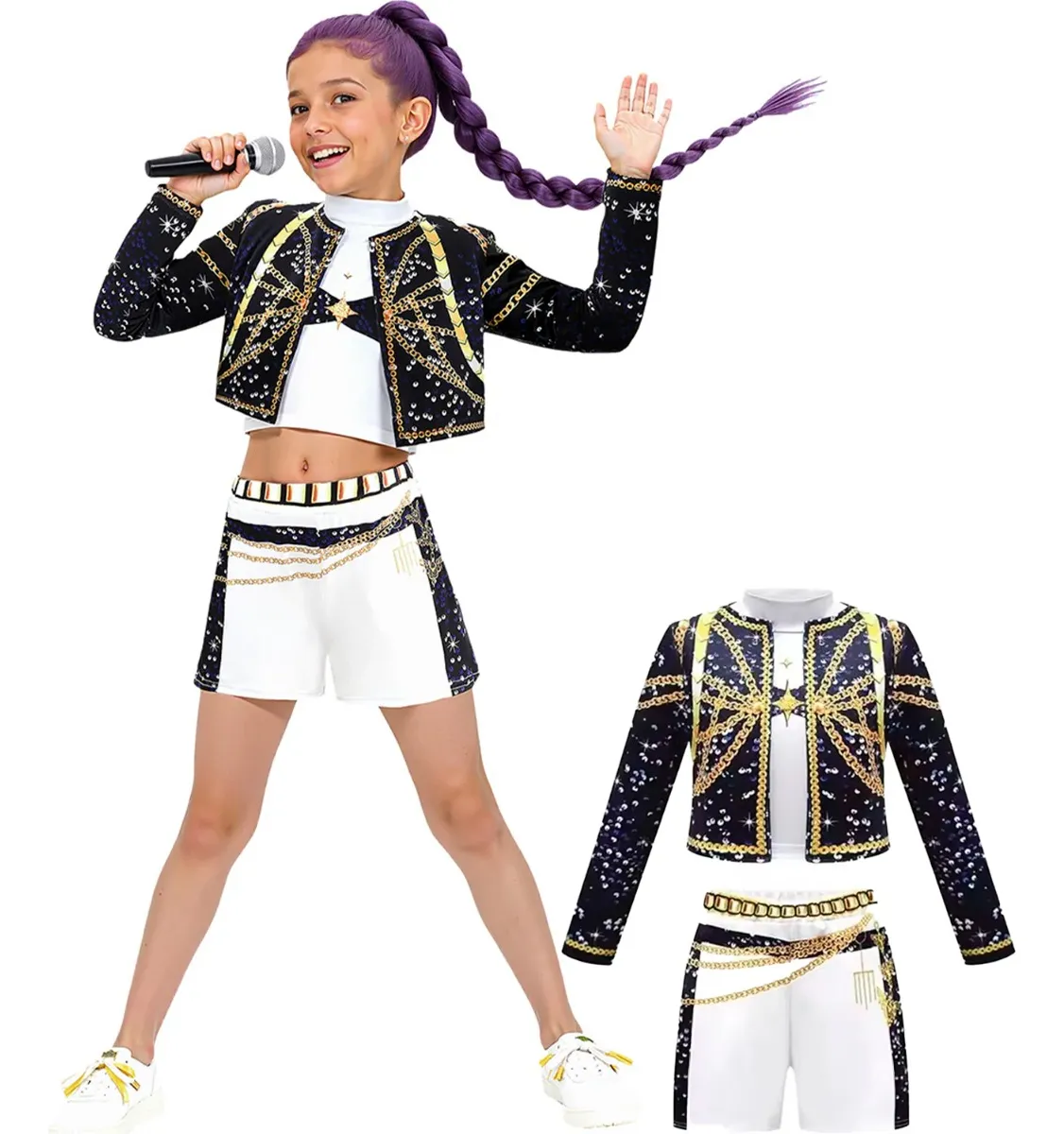 Traje Disfraz Concierto Guerreras K-pop Rumi