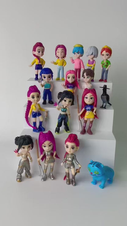 Figuras Guerreras K-Pop | Set Coleccionable con Caja